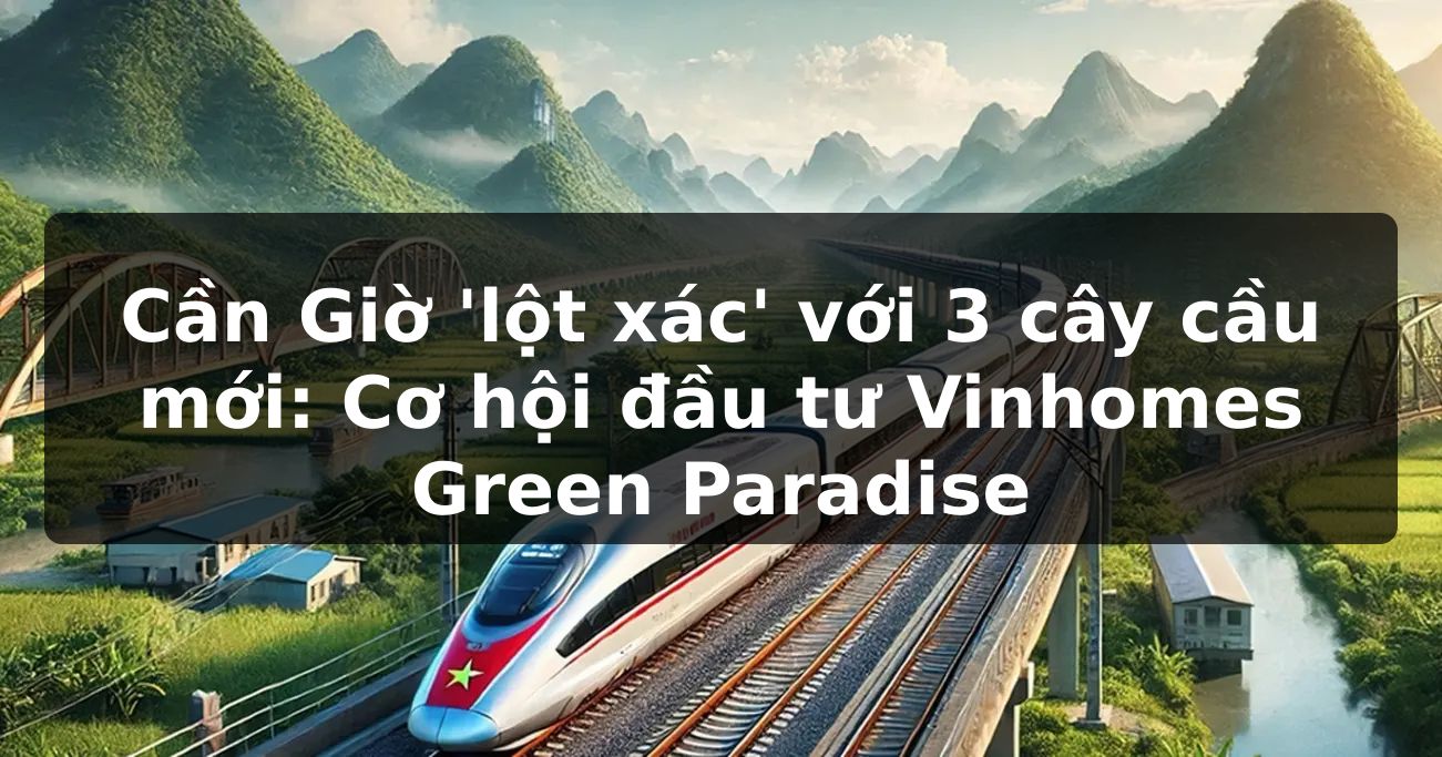 Cần Giờ 'lột xác' với 3 cây cầu mới: Cơ hội đầu tư Vinhomes Green Paradise