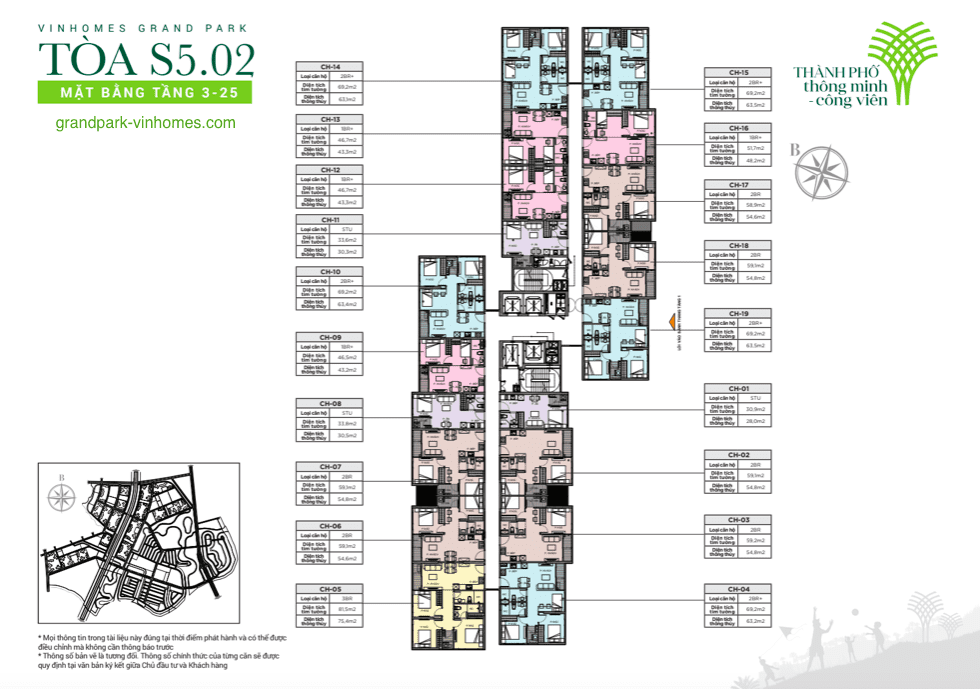 Căn hộ S5.02 Vinhomes Grand Park - Giá, Vị trí, Thiết kế