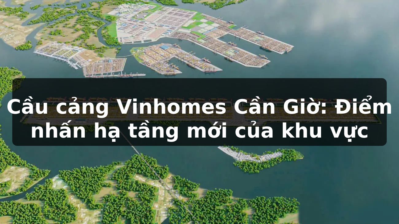 Cầu cảng Vinhomes Cần Giờ: Điểm nhấn hạ tầng mới của khu vực