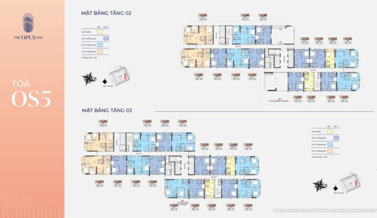 Mặt bằng The Opus One OS5: Thiết kế, diện tích, giá bán cập nhật