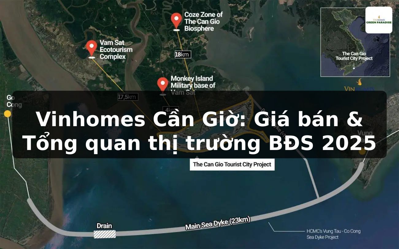 Vinhomes Cần Giờ: Giá bán & Tổng quan thị trường BĐS 2025