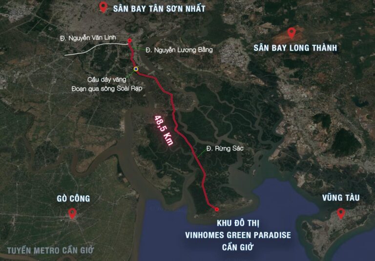Vinhomes Green Paradise nâng tầm kết nối tại Cần Giờ
