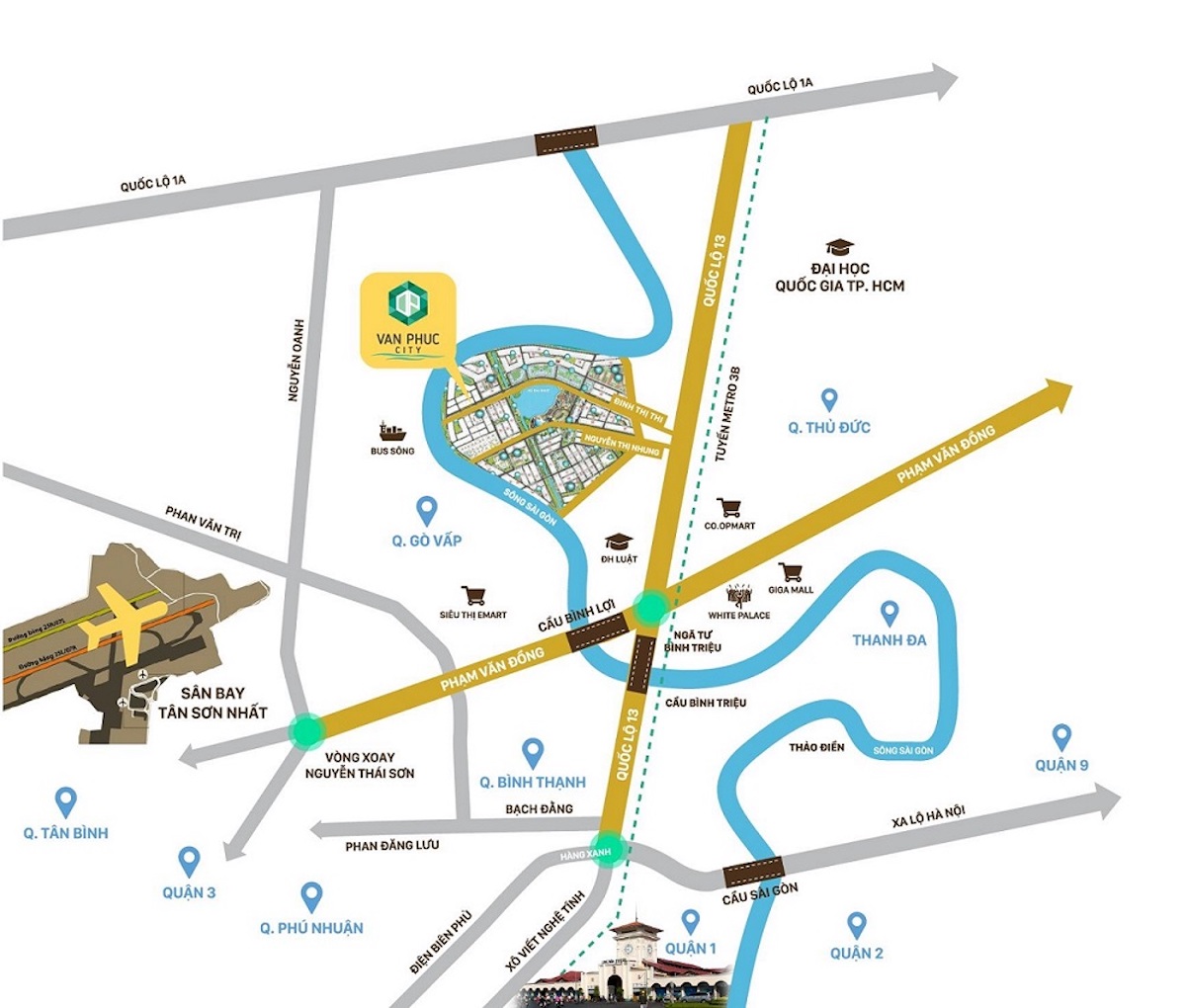 Vị Trí Khu Đô Thị Vạn Phúc City: Định Vị Đắc Địa và Tiện Ích Nổi Bật